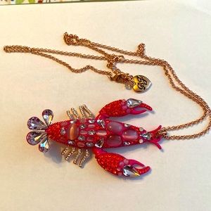 Never used Betsey Johnson lobster necklace